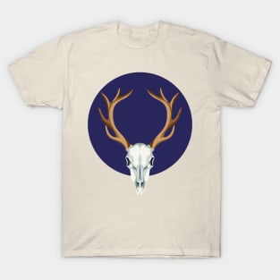 Blue deer's Skull T-Shirt